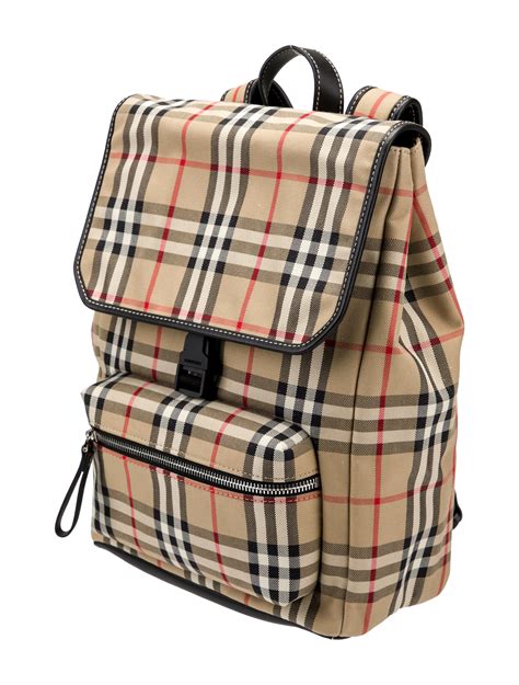 burberry mini check canvas backpack|burberry dewey check backpack.